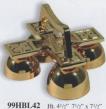  High Polish Finish Sanctuary Pull Bells: 2611 Style - Backplate: 17" x 3 1/2" 